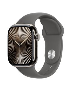 APPLE Watch Series 10 GPS + Cellular, 42 mm in titanio naturale Cinturino - S/M - MWXD3QL/A 
