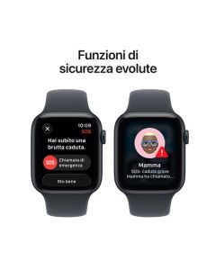 Apple Watch SE 3 GPS 44 mm in alluminio Sport  - M/L- MEHQ4QL/A 