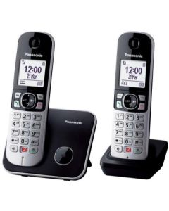 PANASONIC CORDLESS KX-TG6852JTB DUO BLACK VIVAVOCE  - KX-TG6852JTB 