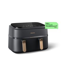 Philips 3000 series Airfryer con doppio cestello, friggitrice ad aria da 9.0L, 8 programmi  - NA352/00