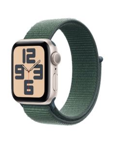 APPLE  Watch SE GPS, Cassa 40 mm in alluminio galassia con Sport Loop verde lago - MXEH3QL/A 